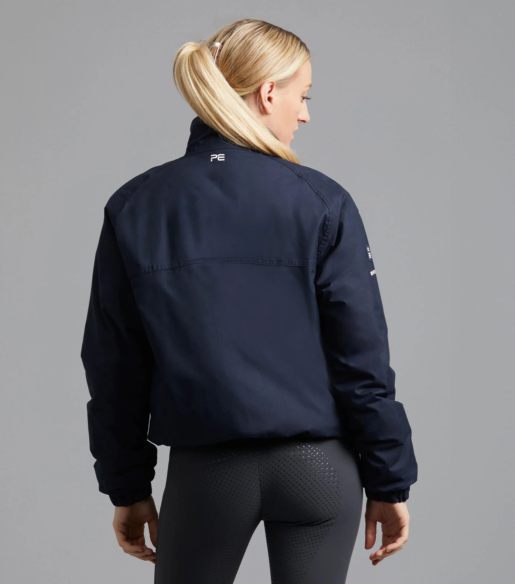 Premier Equine Pro Rider Unisex Waterproof Riding Jacket - Navy Equestrian Coat