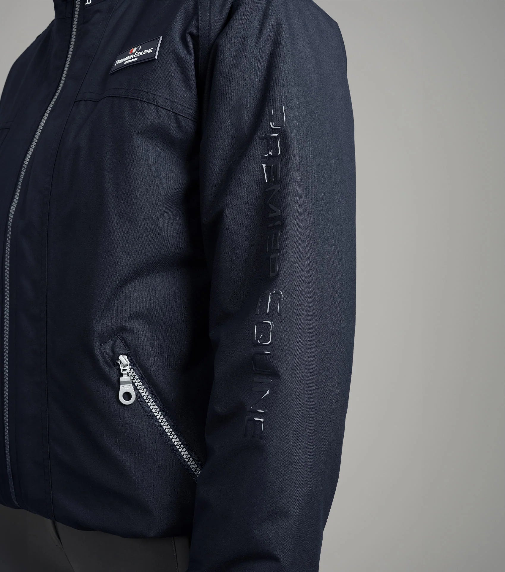 Premier Equine Pro Rider Waterproof Riding Jacket Navy - Equestrian Apparel