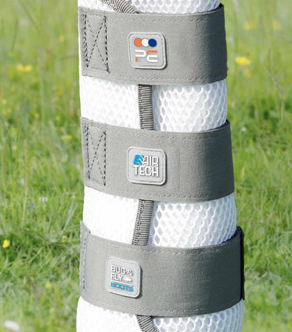 Premier Equine Pro-Tech Horse Fly Boots White | Bug & Fly Protection - Equiflair