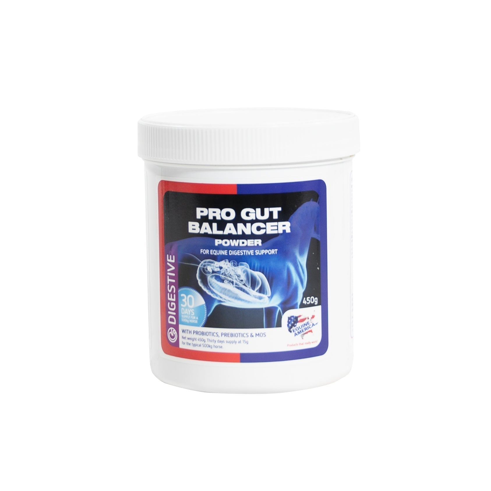 Equine America Pro Gut Balancer Powder - Horse Digestive Support Supplement