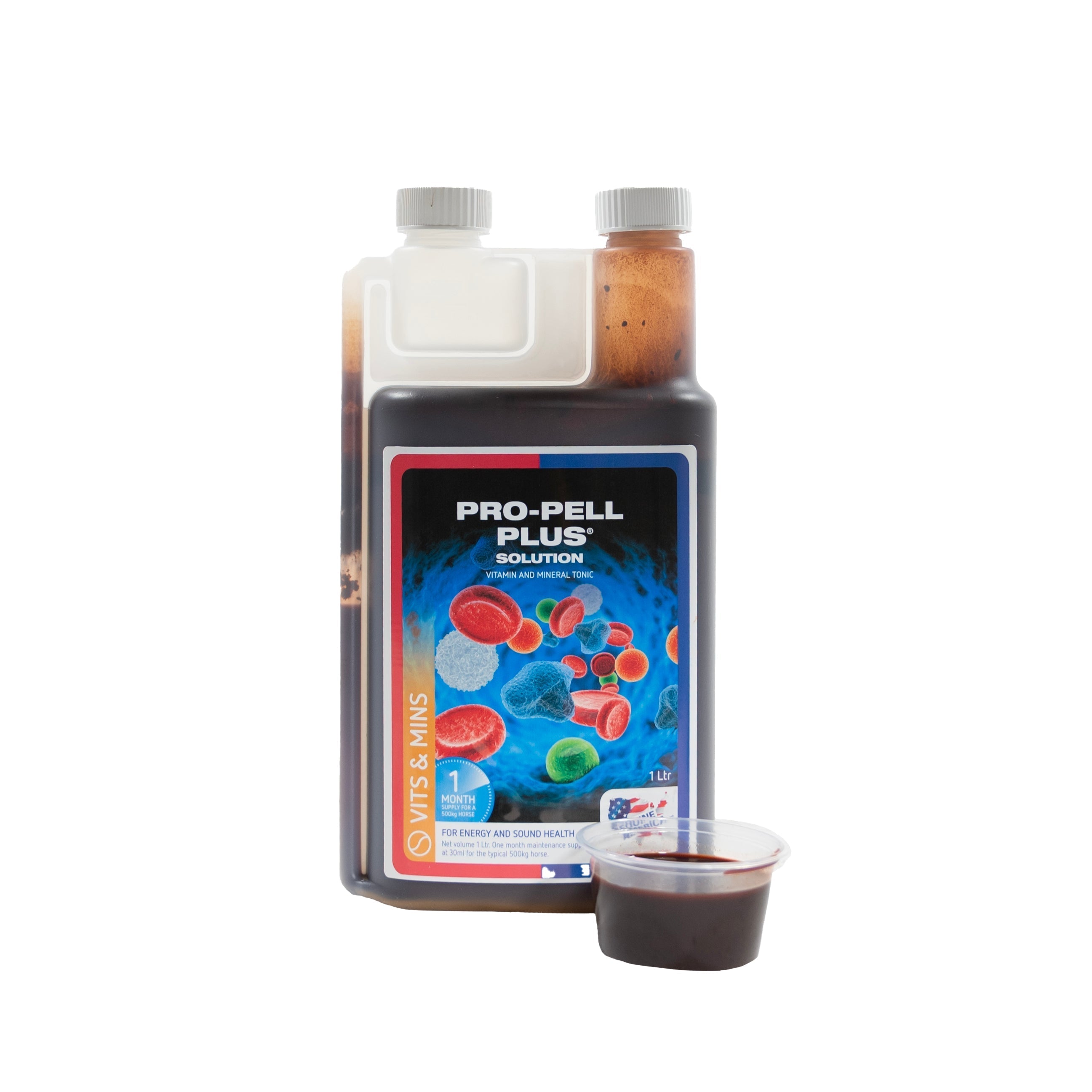 Equine America Pro-Pell Plus Solution: Horse Vitamin & Mineral Tonic for Energy