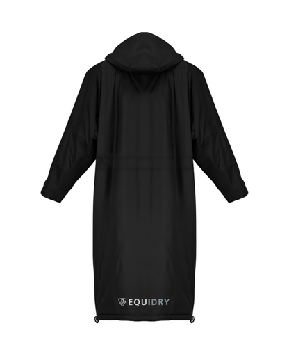 EQUIDRY Evolution Children's Thin Fleece Black Riding Coat - Waterproof and Breathable