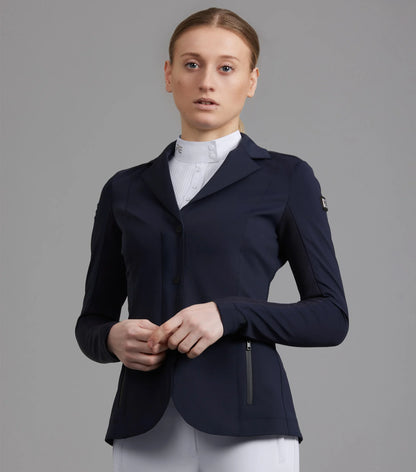 Premier Equine Quarto Ladies Competition Jacket - French Navy Equestrian Show Apparel