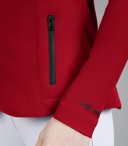 Red Competition Jacket, Equestrian Ladies Jacket by Premier Equine, Show Jacket