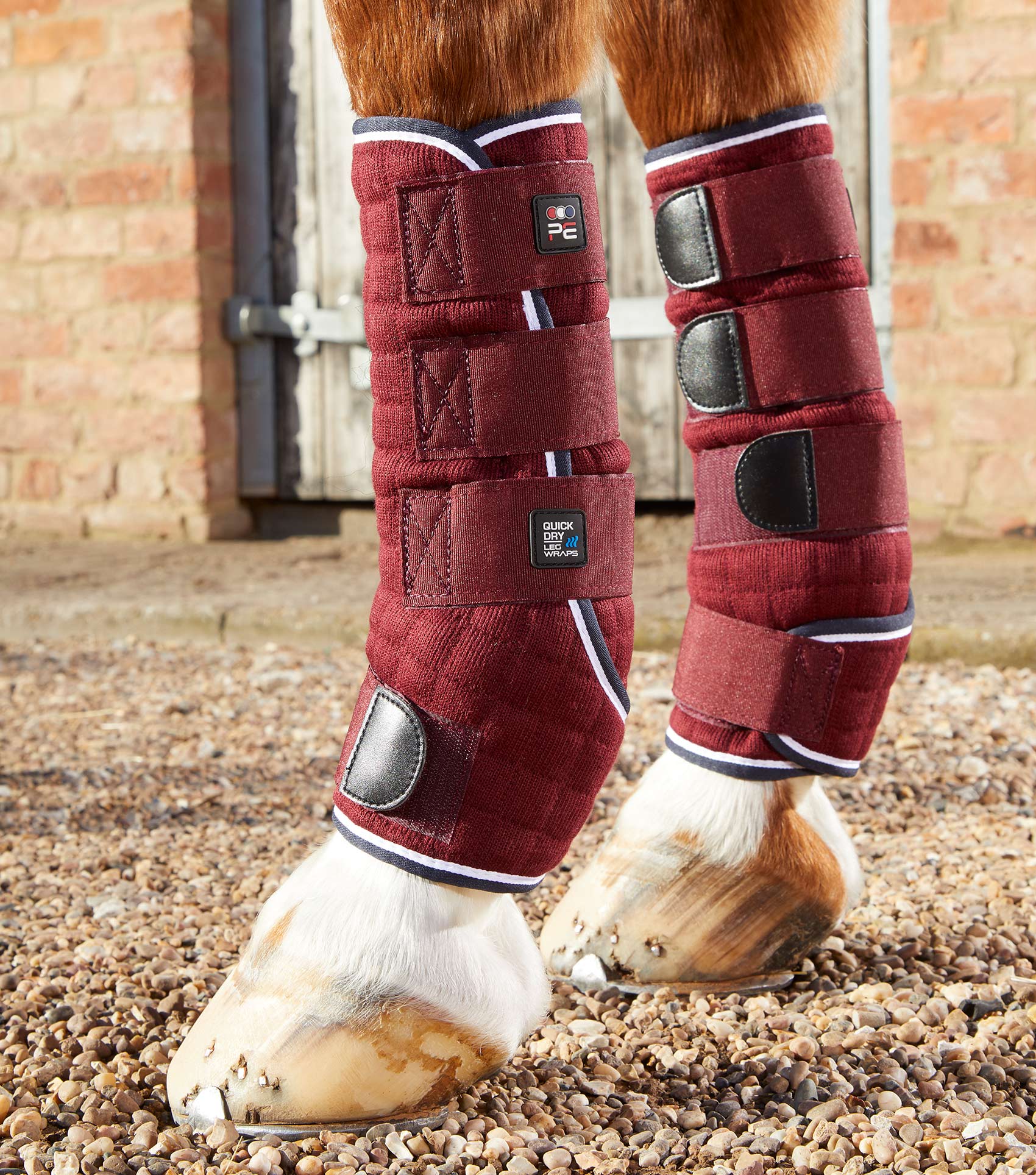 Premier Equine Quick Dry Horse Leg Wraps Burgundy | Equiflair - Equestrian Horse Boots & Protective Gear