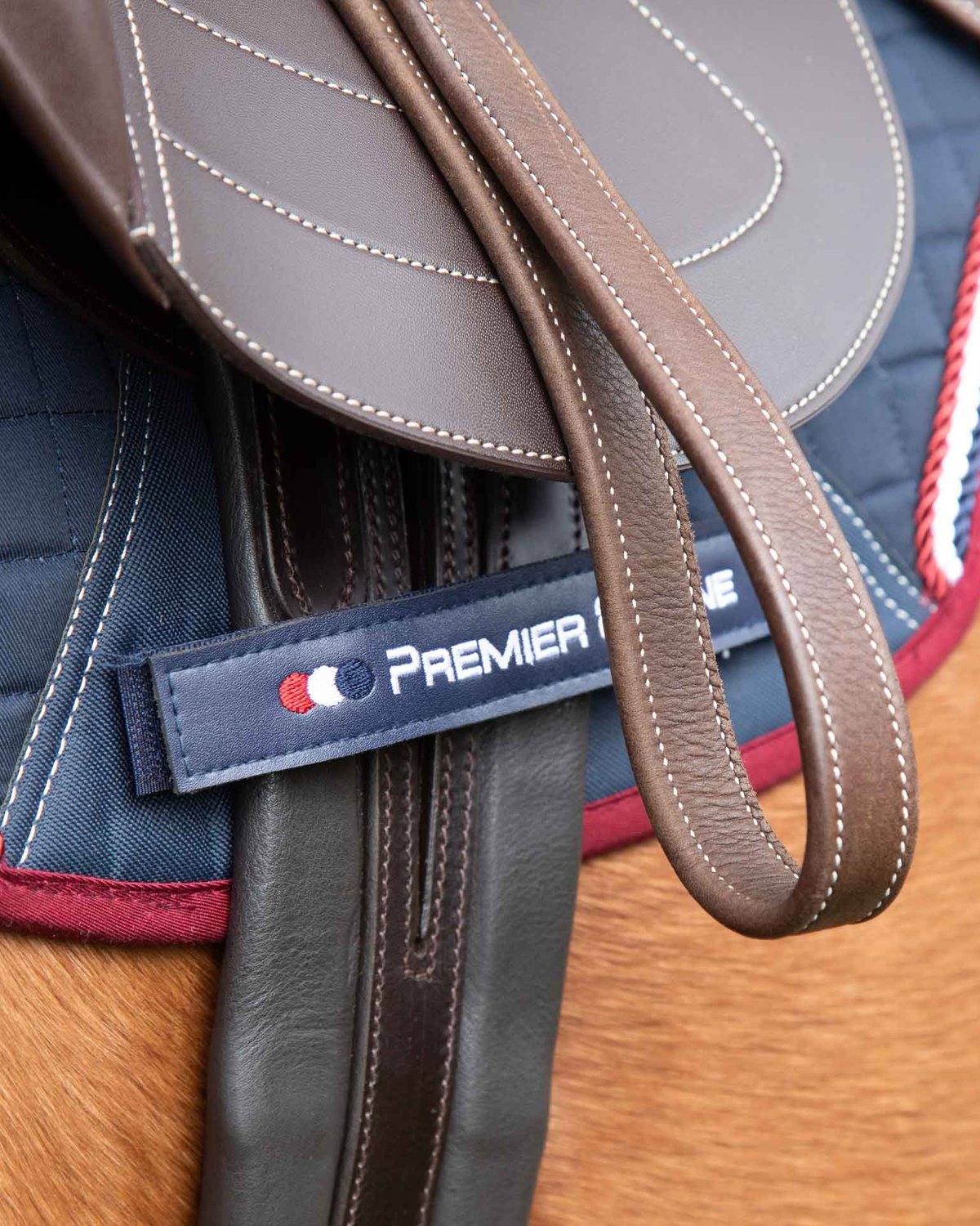 Premier Equine Rapone Leather Girth Brown