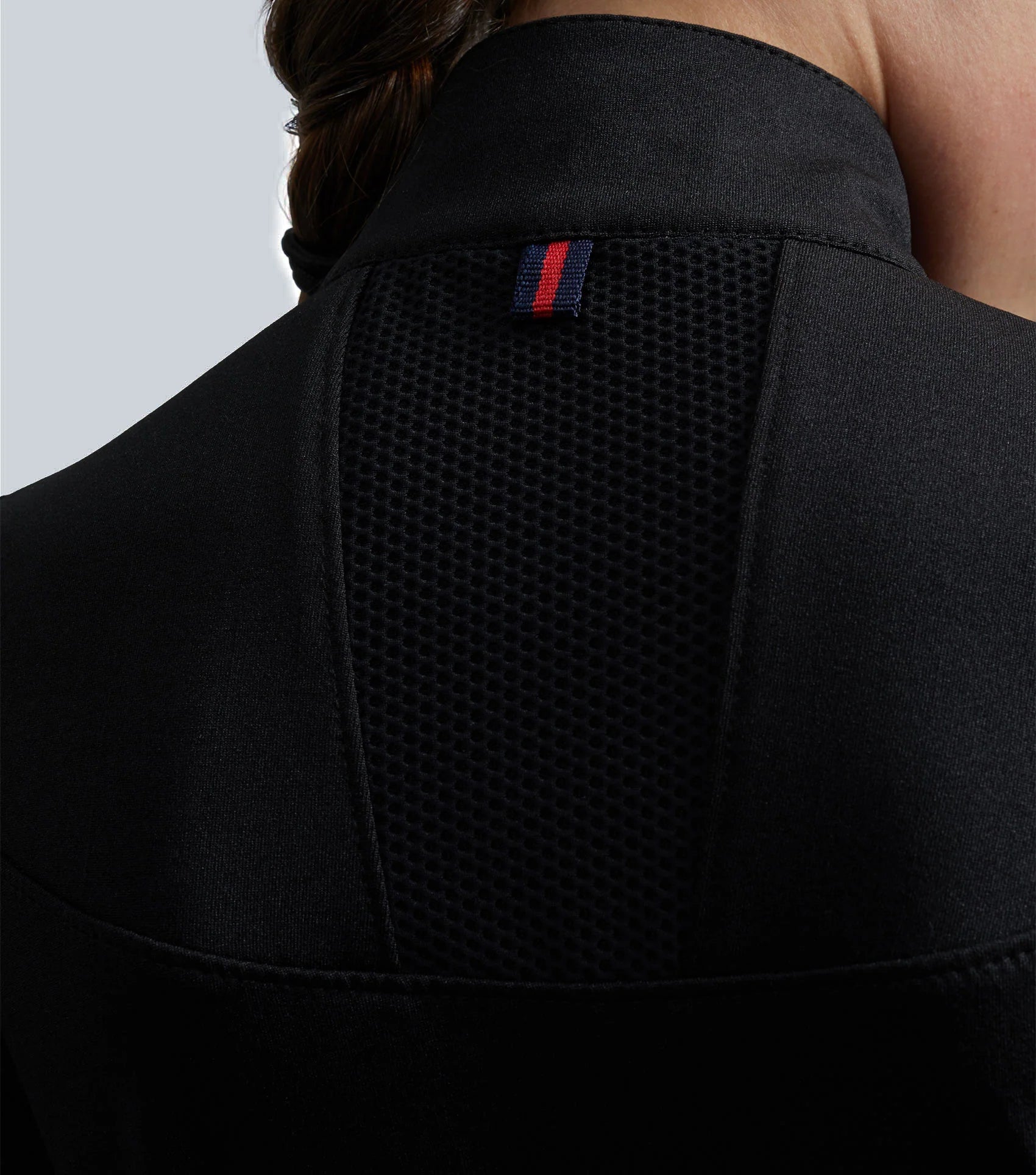 Black Technical Riding Top for Girls with Mesh Ventilation | Premier Equine Style