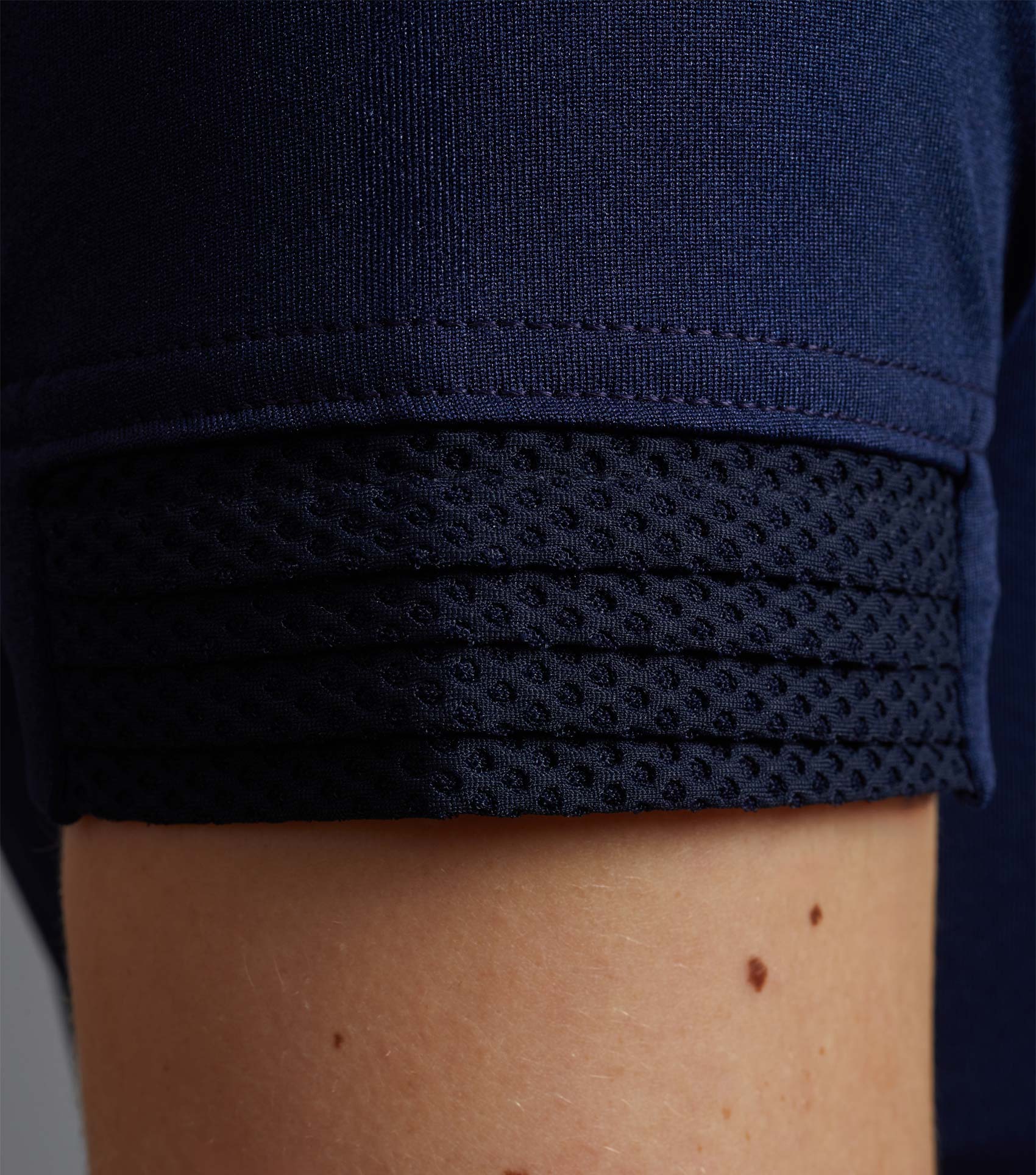 Premier Equine Remisa Navy Ladies Technical Riding Top with Short Sleeves, Fitted Design, Ventilation & Moisture Wicking.