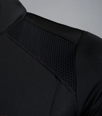 Black Ladies Technical Riding Top: Moisture-Wicking, Ventilated Short Sleeve Equestrian Shirt