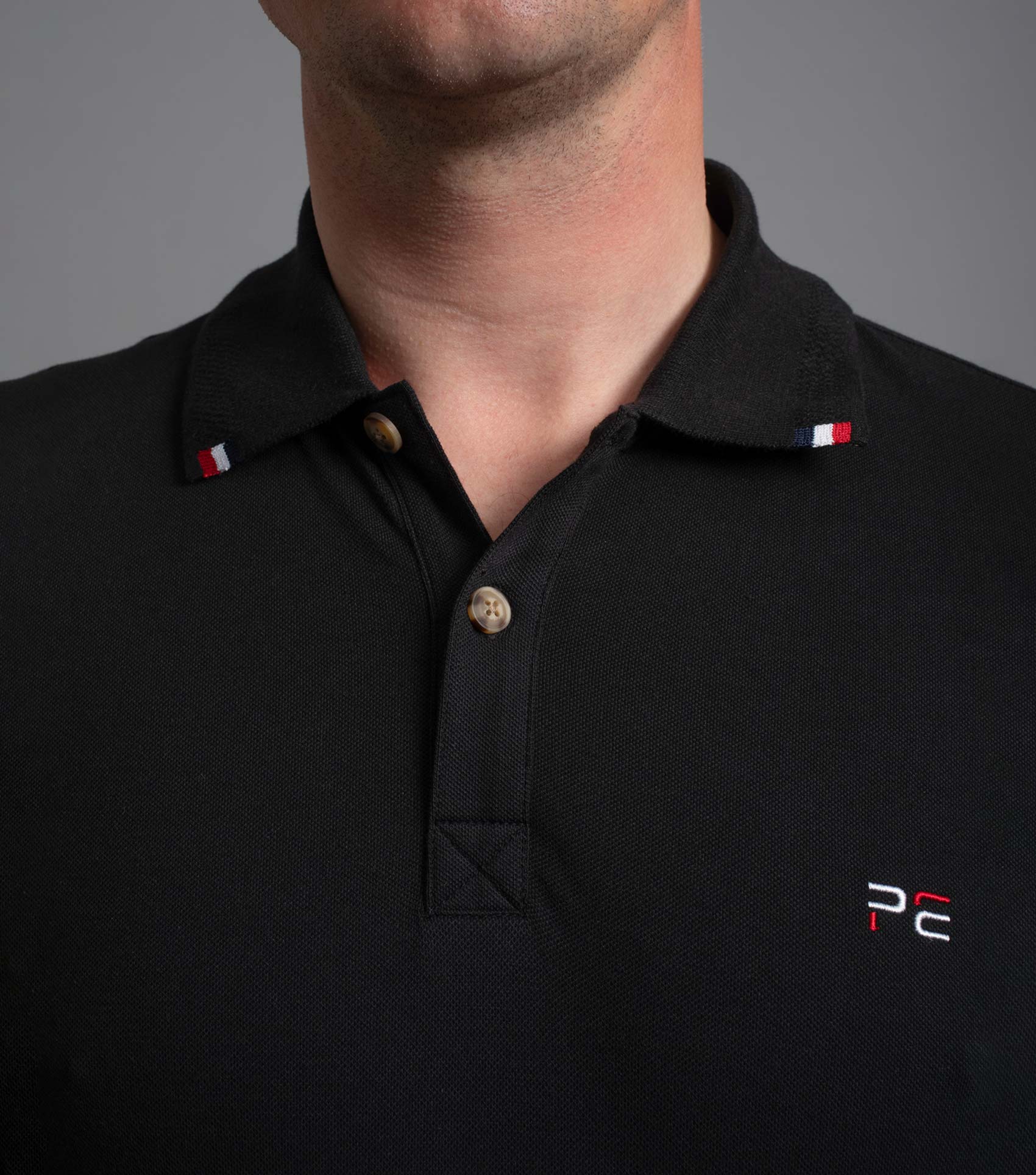 Premier Equine Respiro Men's Black Riding Polo Shirt: SUPIMA Cotton, Equestrian Apparel, Breathable, Moisture Wicking. #EquestrianFashion