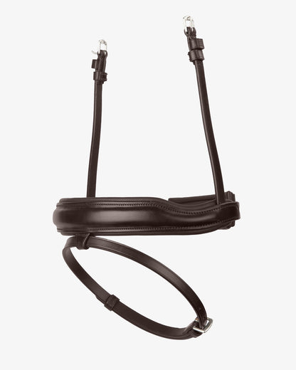 Premier Equine Rizzo Brown Anatomic Horse Bridle Noseband - Italian Leather Comfort Fit Tack