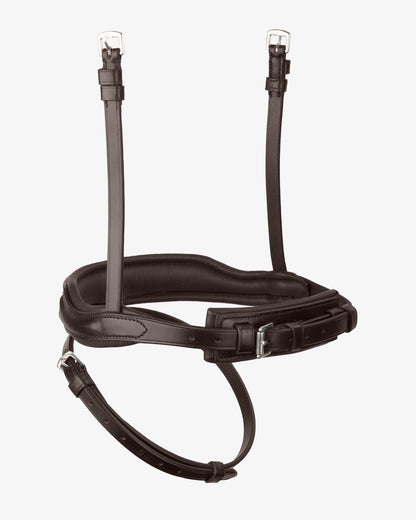 Premier Equine Rizzo Anatomic Flash Noseband - Brown Italian Leather Horse Bridle - Equiflair