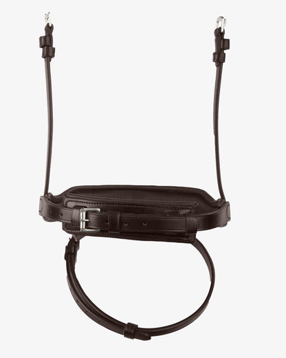 PREMIER EQUINE RIZZO Anatomic Flash Noseband Brown - Italian Leather Noseband Equiflair