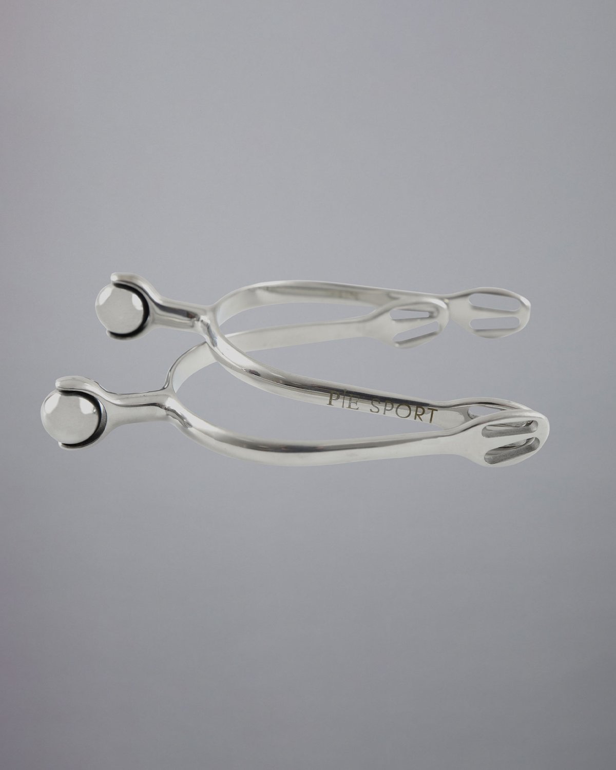 Premier Equine Stainless Steel Roller Ball Spurs Silver