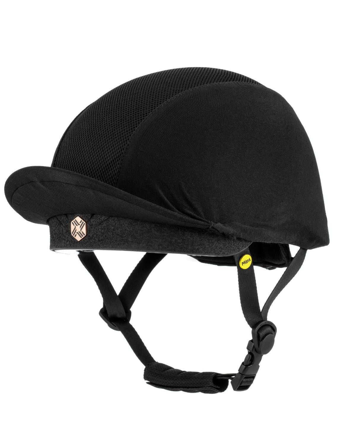 Charles Owen EQX Phoenix Skull Hat - MIPS Black/Rose Gold | Jockey Riding Helmet
