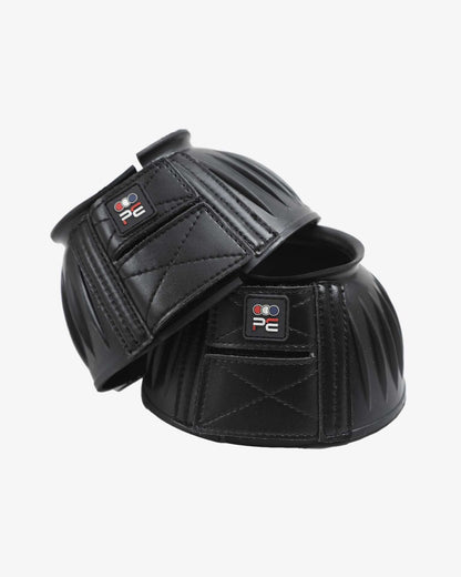 PREMIER EQUINE RUBBER BELL OVER REACH BOOTS - Black Horse Boots for Over Reach Protection