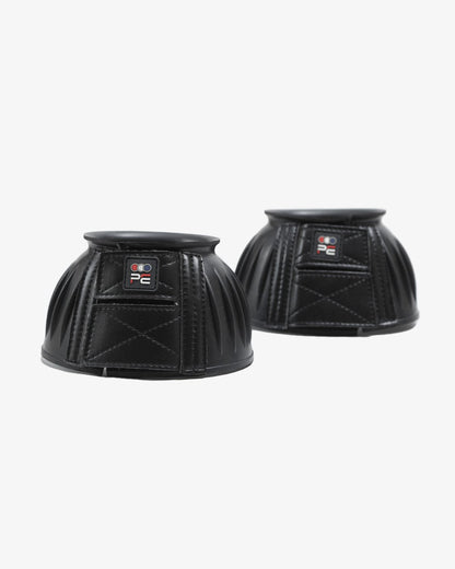 PREMIER EQUINE Rubber Bell Boots Black | Over Reach Boots for Horse Protection