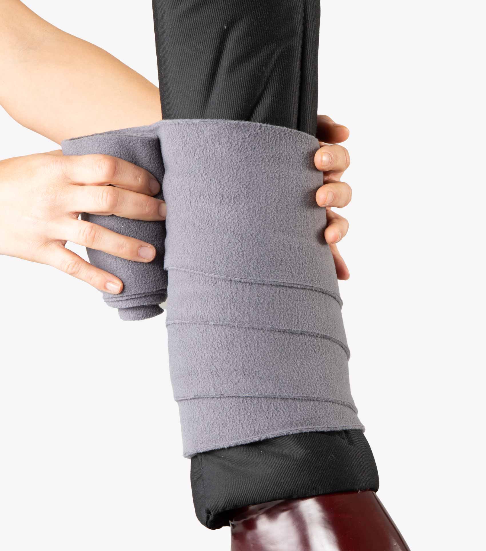Wrapping Gray Horse Leg Wraps - Stable Boot Liner for Horse Leg Protection & Support