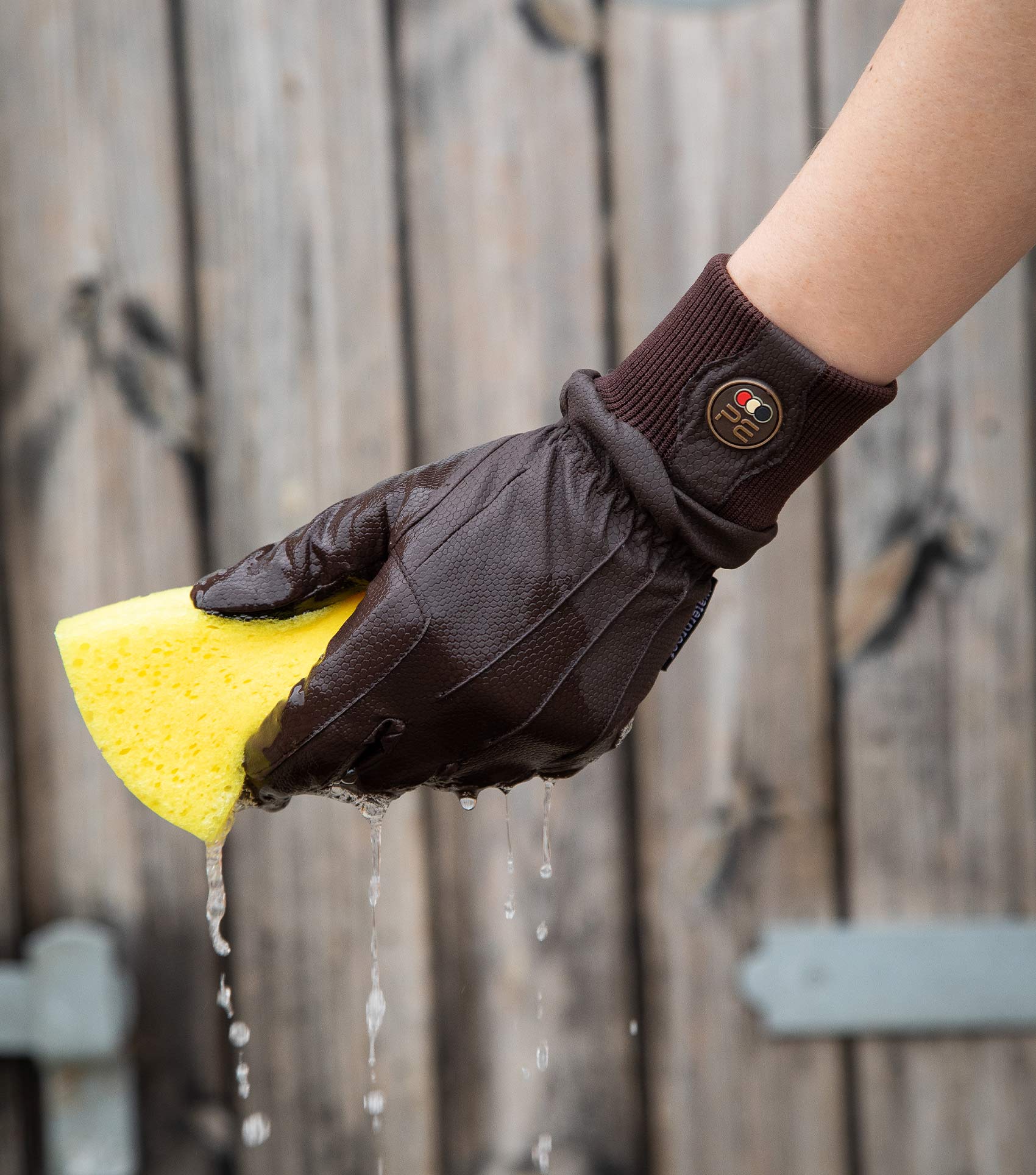 Waterproof Riding Gloves Brown - Premier Equine Equestrian Gear for Horse Riding