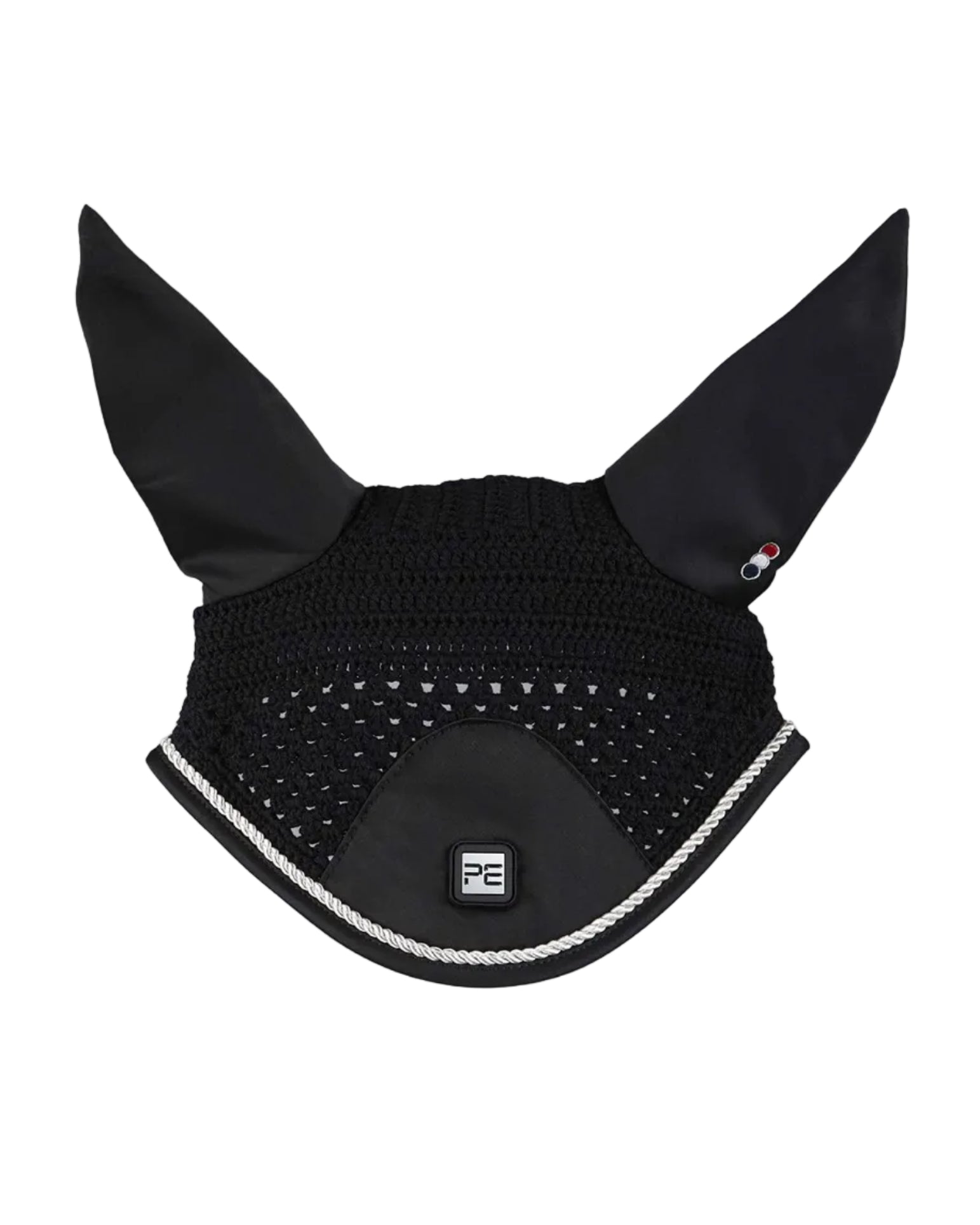 Premier Equine Salto Black Fly Veil - Horse Ear Net for Fly Protection and Focus - location-109746323830-instock