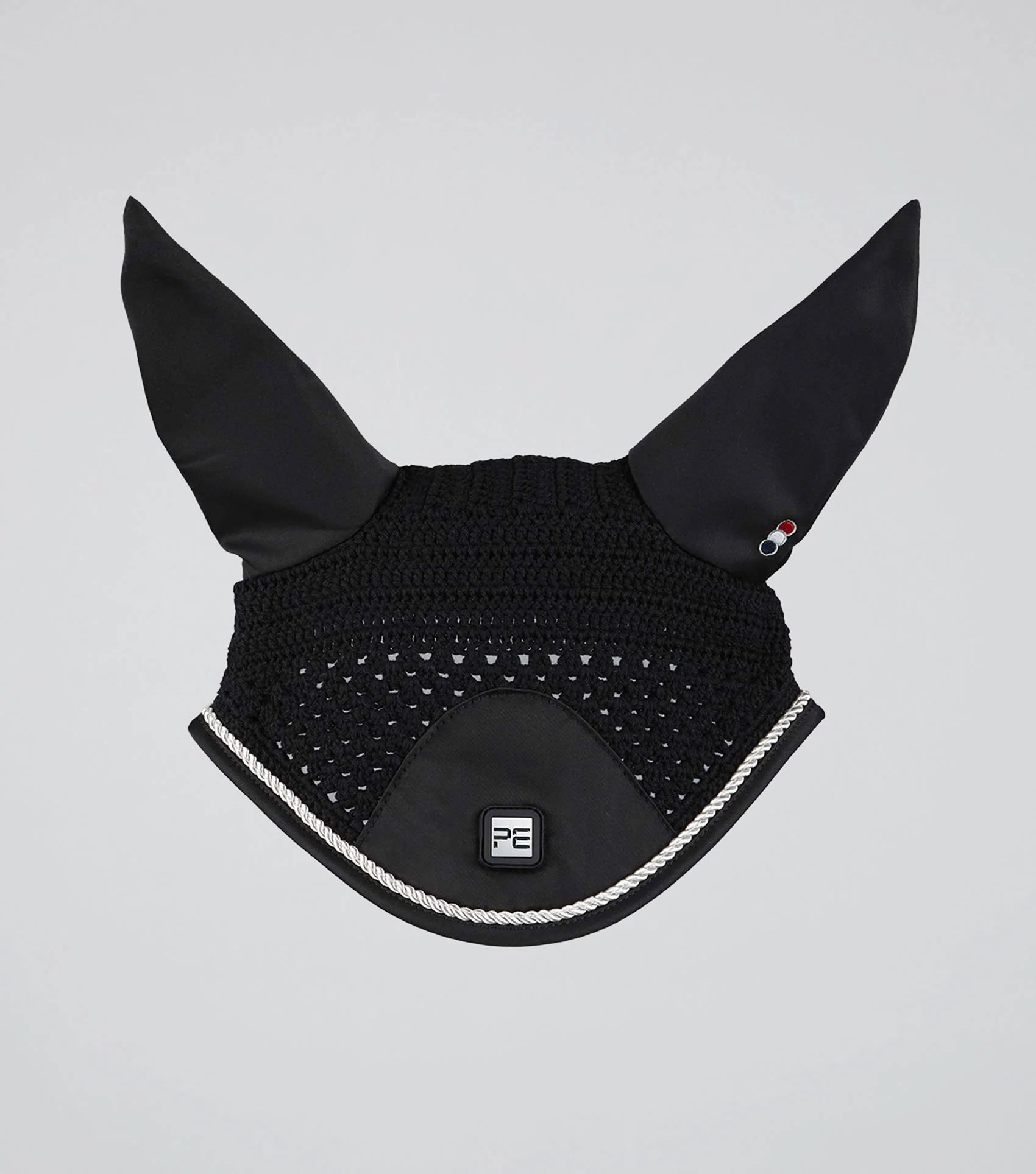 Premier Equine Salto Black Fly Veil - Horse Ear Net for Fly Protection and Focus