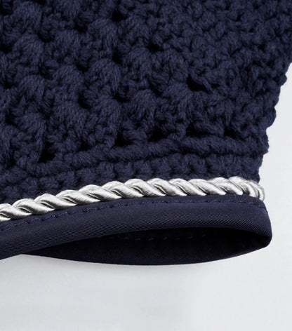 Premier Equine Navy Crochet Fly Veil for Horses - Equiflair Shop Online Now