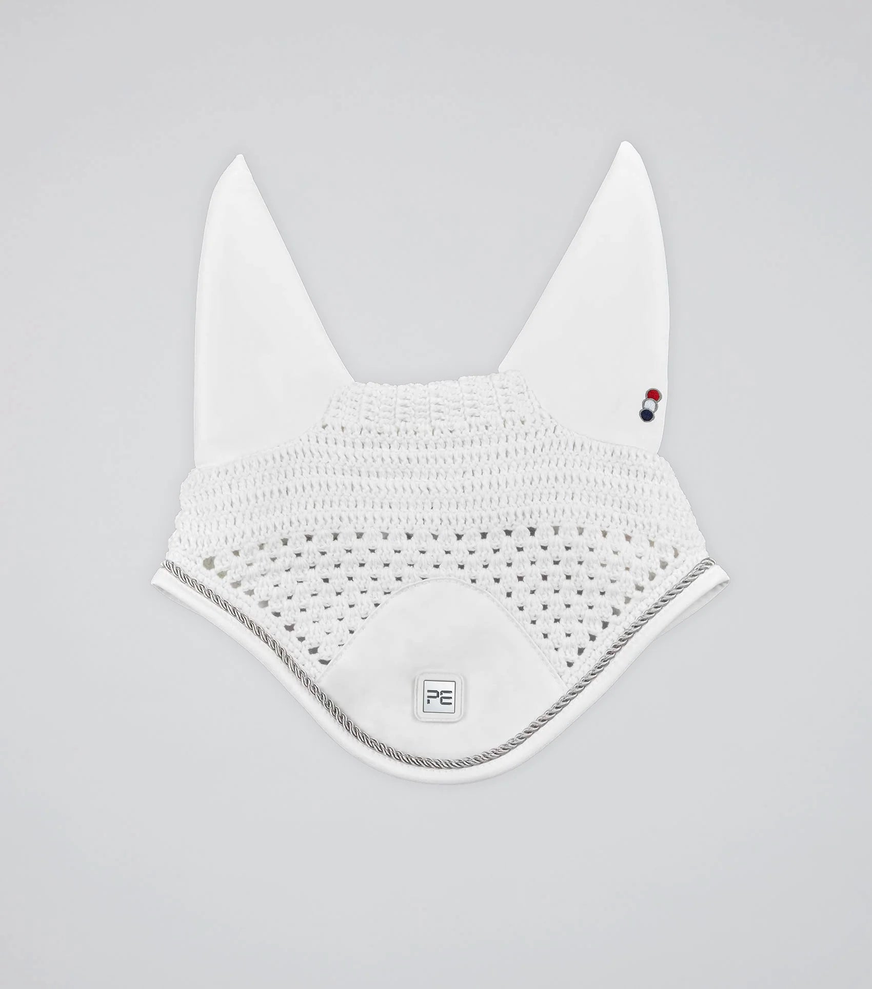 PREMIER EQUINE Salto Fly Veil - White Horse Ear Net for Fly Protection | Equiflair