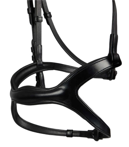 Equiflair Black Anatomical Horse Bridle | Italian Leather, Comfort Fit, Equestrian Tack