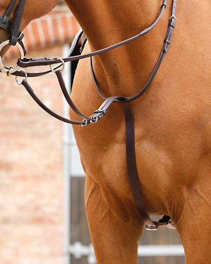 Premier Equine Santadi Adjustable Running Martingale Brown