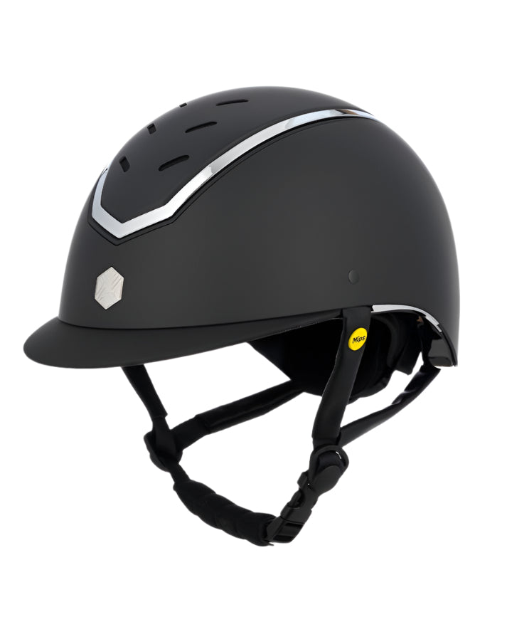CHARLES OWEN Kylo EQX Helmet - Black Matte Equestrian Helmet with MIPS Safety