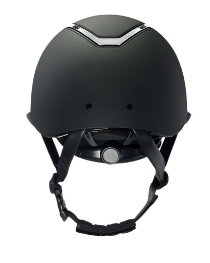 Charles Owen Kylo EQX Riding Helmet - Black Matte/Silver, MIPS Equestrian Helmet