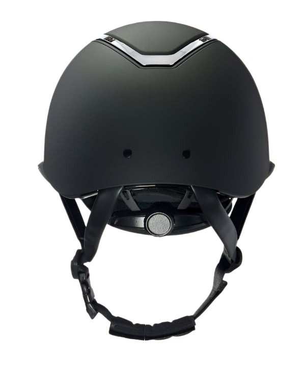 Charles Owen Kylo EQX Riding Helmet - Black Matte/Silver, MIPS Equestrian Helmet