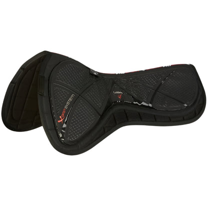 LeMieux X-Grip Silicone Half Pad Black: Horse Riding Saddle Pad with Silicone Grip, Equestrian Equipment
