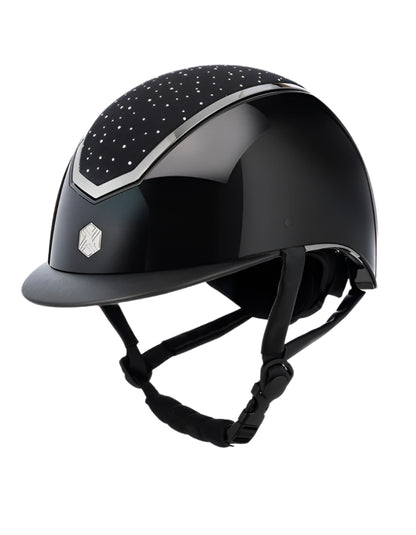 Charles Owen Kylo EQx Crystal Helmet Black Gloss/Chrome
