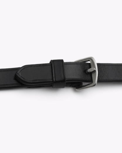 Premier Equine Senado Plain Leather Reins Black