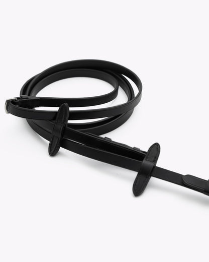 Premier Equine Senado Plain Leather Reins Black
