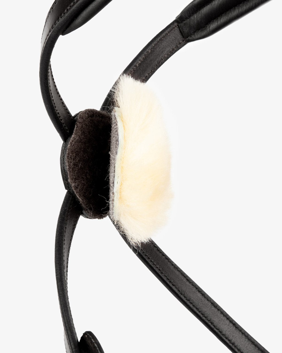 Premier Equine Sheepskin Grackle Nose Protector - Natural Merino Wool Horse Tack