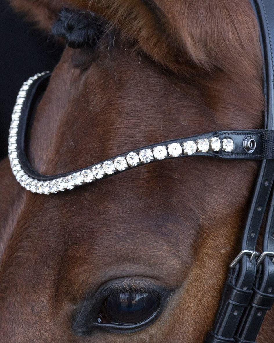 Schockemohle Browband Siena black/crystal