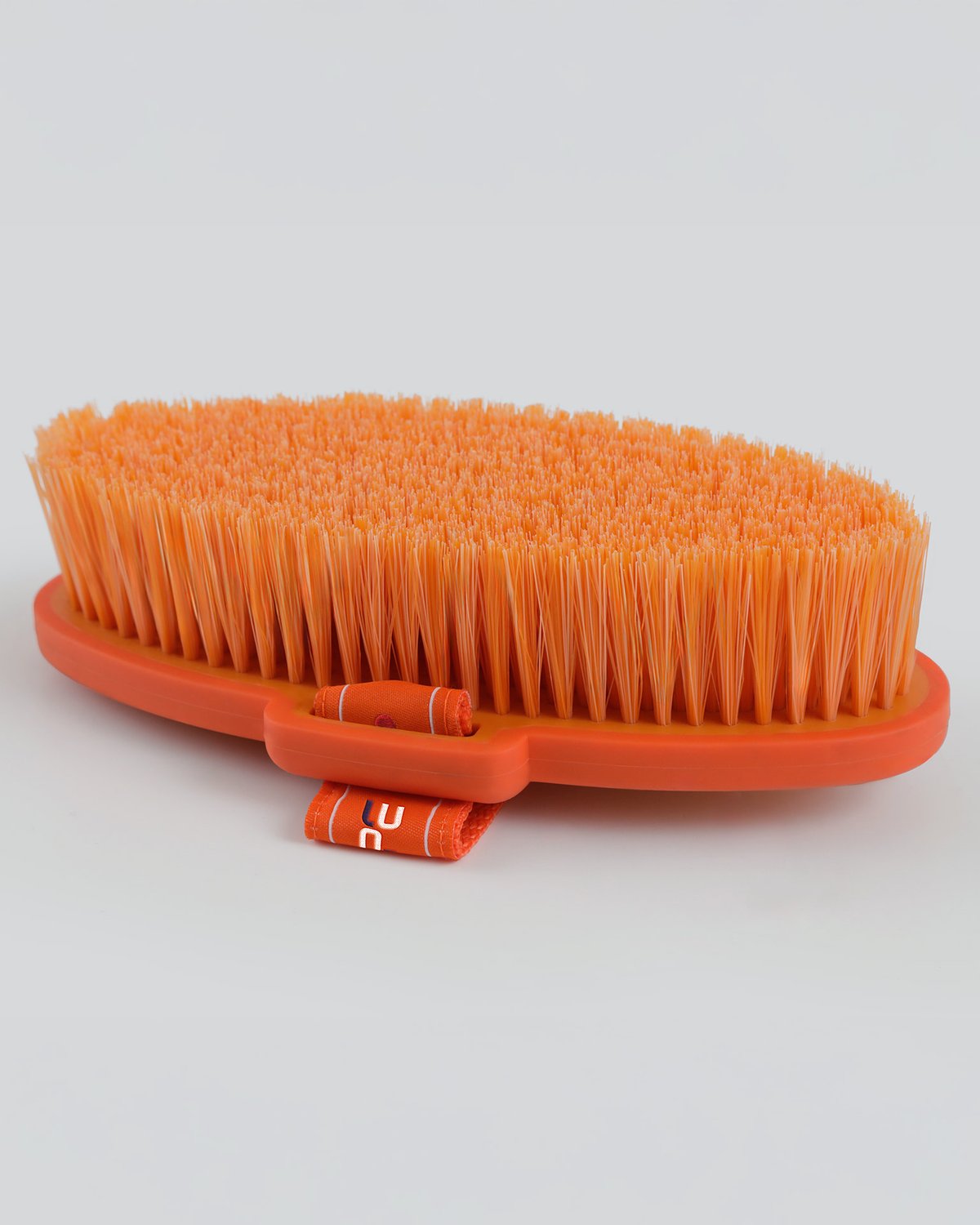 PREMIER EQUINE Orange Body Brush - Soft Touch Bristles, Horse Grooming Brush - Equiflair
