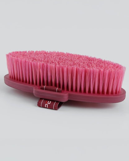 PREMIER EQUINE Soft-Touch Horse Body Brush - Wine & Fuschia Equine Brush