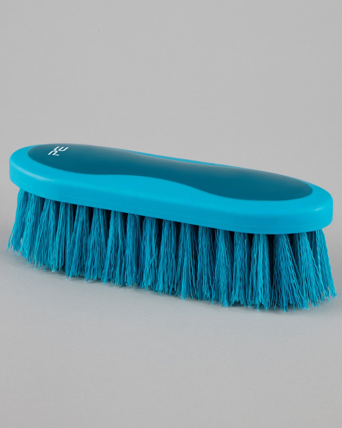 PREMIER EQUINE Soft-Touch Dandy Brush - Med Blue & Peacock. Equiflair horse grooming brush.
