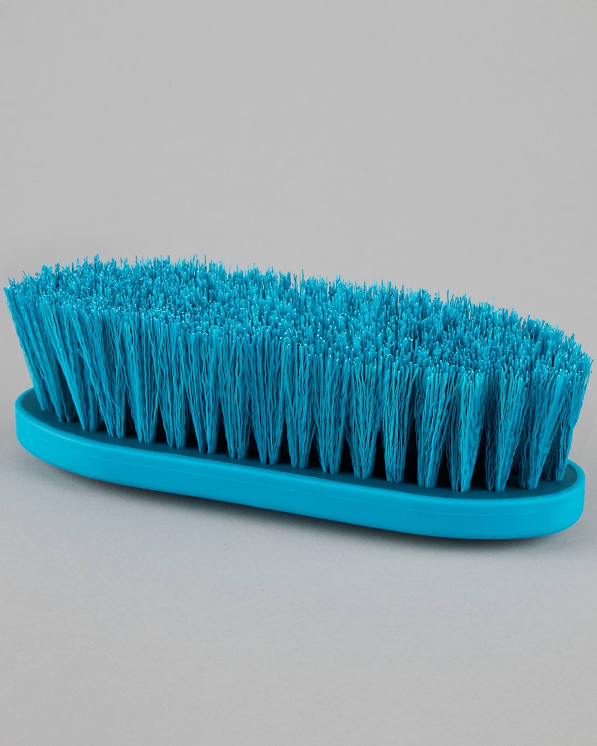 PREMIER EQUINE Soft-Touch Dandy Brush - MED BLUE & PEACOCK. Horse grooming brush from Equiflair.