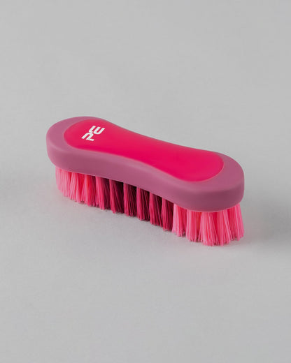 Premier Equine Soft-Touch Face Brush - Wine & Fuchsia. Equine grooming brush.