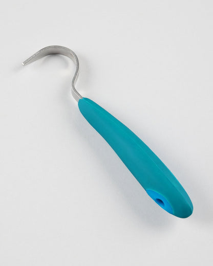 Premier Equine Soft-Touch Hoof Pick - Med Blue & Peacock. Equine hoof care tool, grooming equipment. -…