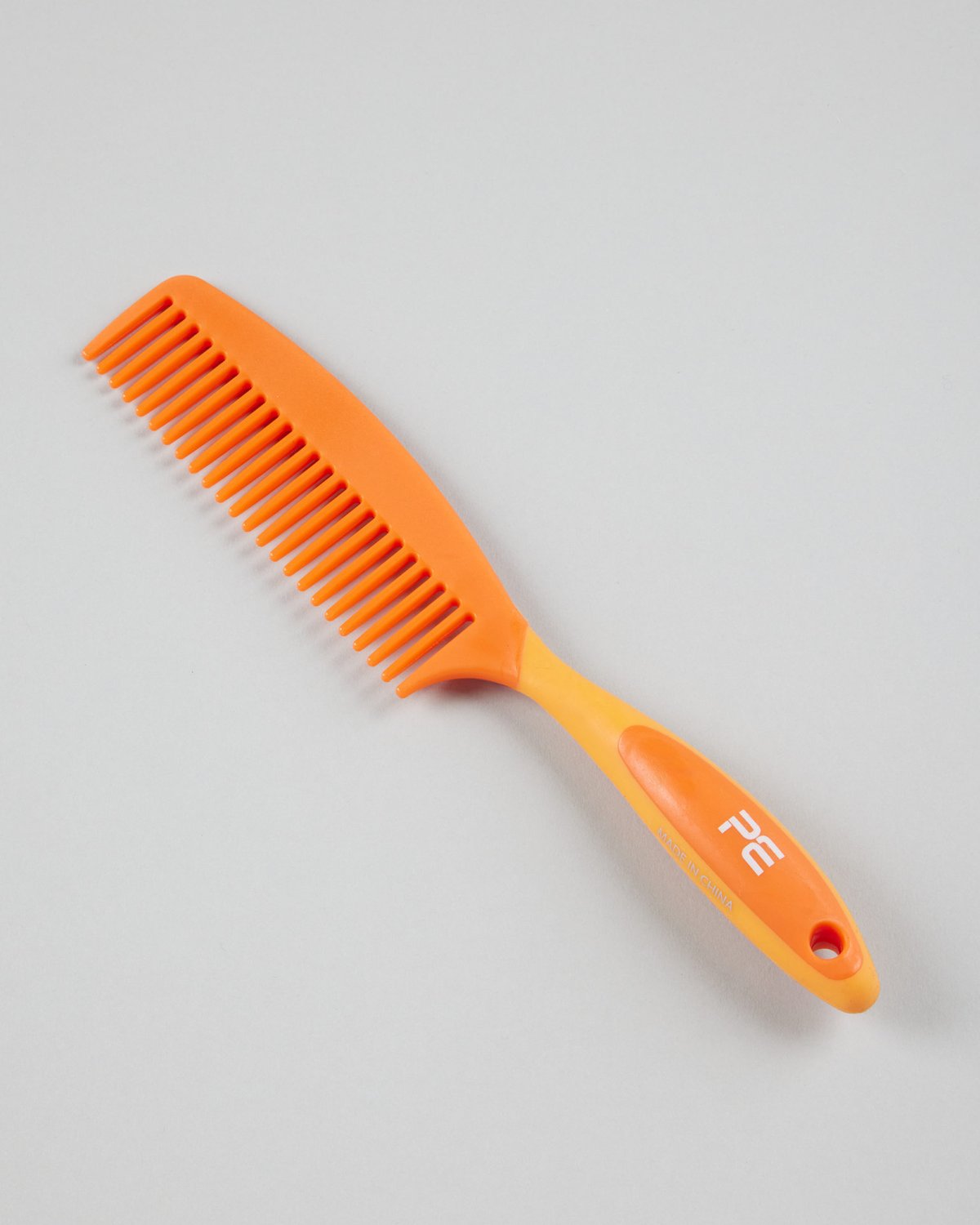Premier Equine Soft-Touch Mane Comb with Handle Orange & Amber