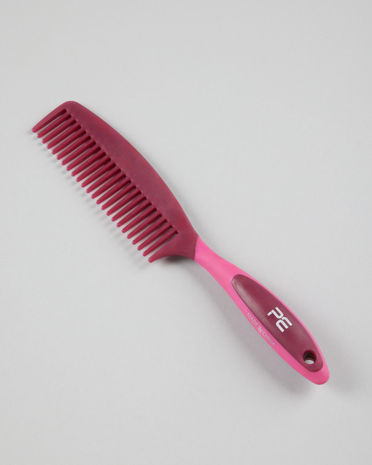 Premier Equine Soft-Touch Mane Comb with Handle Wine & Fuchsia
