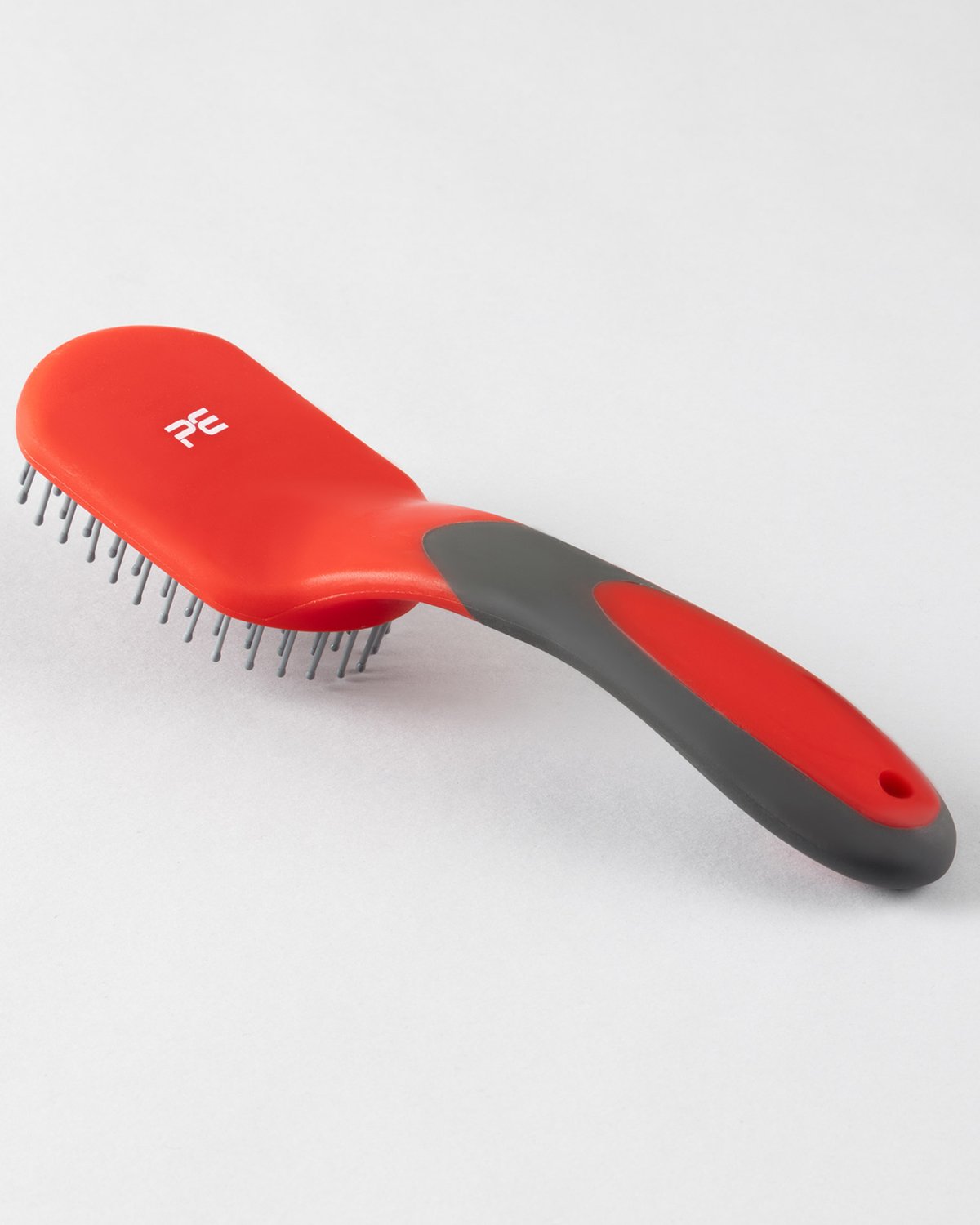 Premier Equine Soft-Touch Mane & Tail Brush - Red & Black Horse Grooming Tool