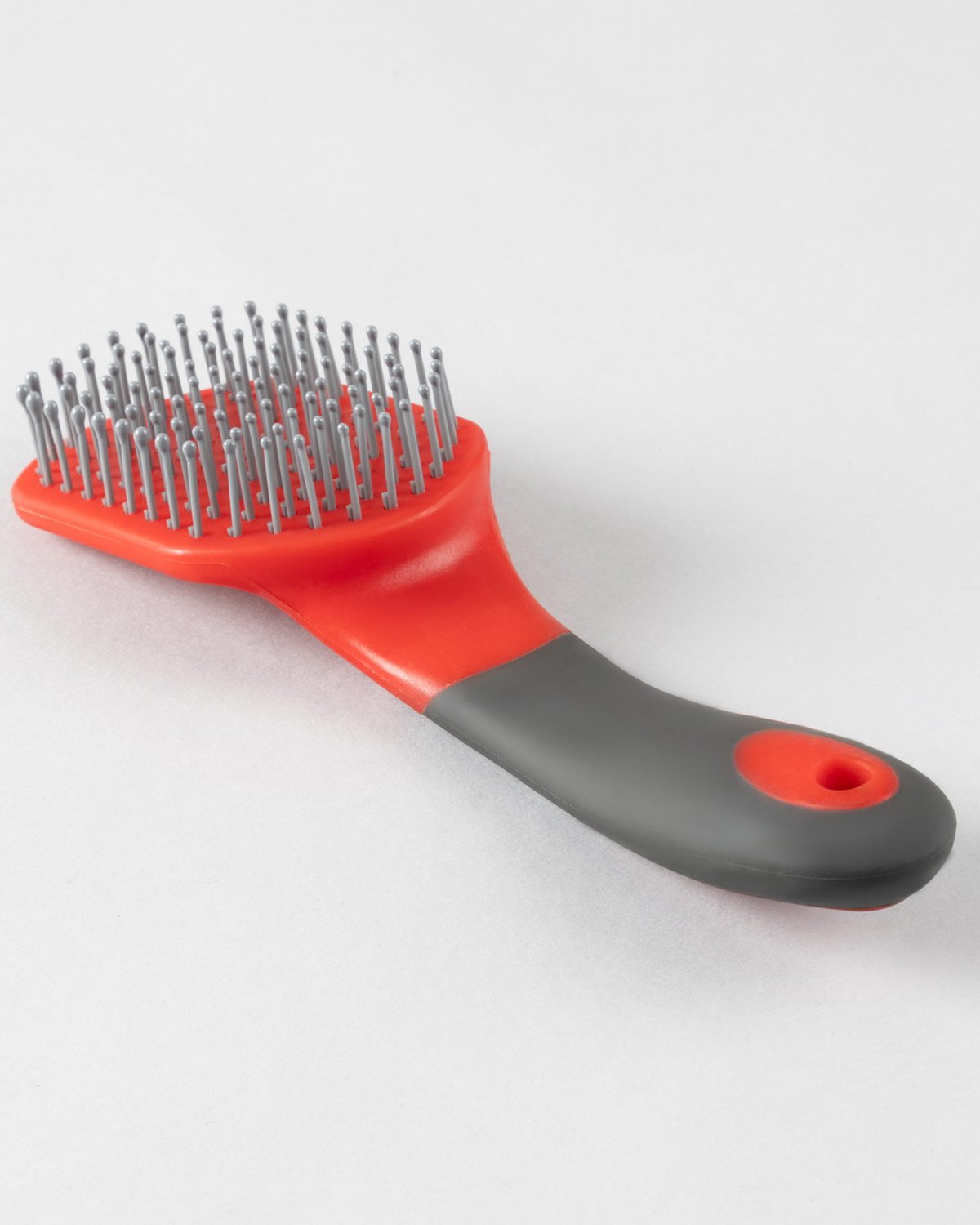 Premier Equine Mane & Tail Brush - Red & Black | Soft-Touch Horse Grooming Brush
