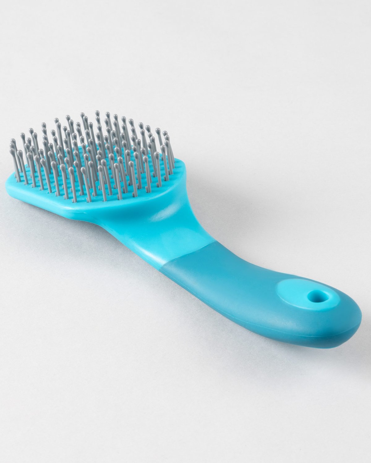 Premier Equine Soft-Touch Mane & Tail Brush: Med Blue & Peacock - Grooming Essential