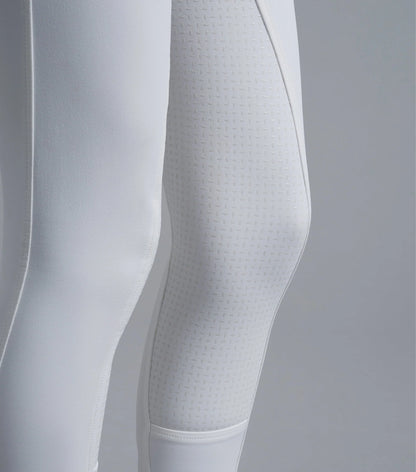 PREMIER EQUINE Sophia White Full Seat High Waist Competition Riding Breeches for Women